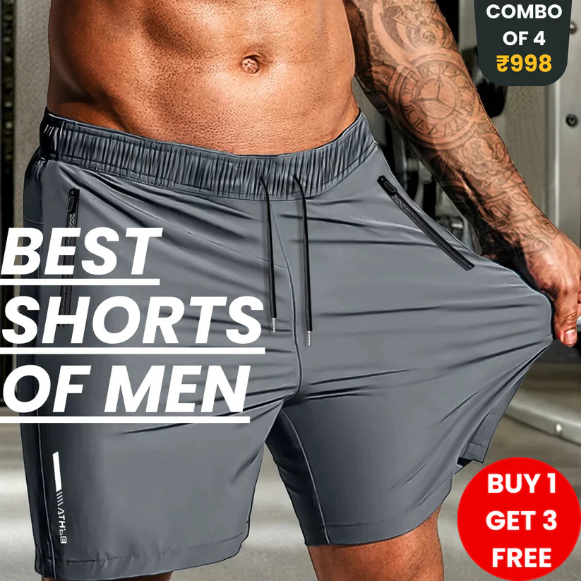 Cooling Airy Quick-Dry Athletic Shorts (PACK OF 4)