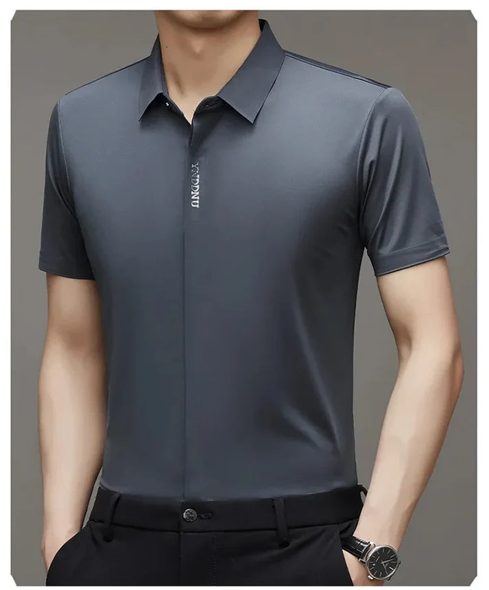 Men's Ice Silk Quick-Drying Business Shirt (Pack Of 2)