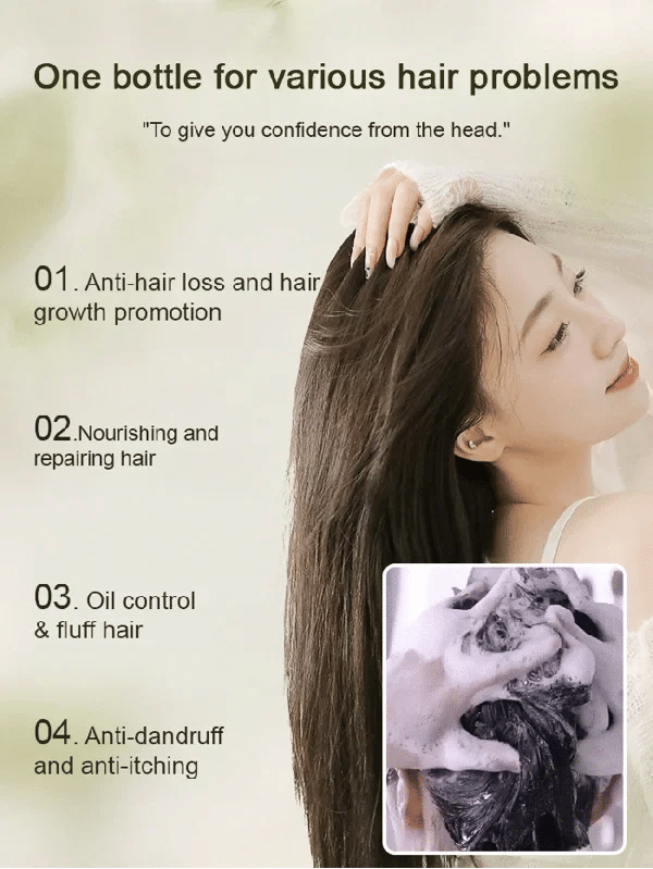Ginger Plant Extract Anti-Hair Loss Hair Shampoo (PACK OF 4)