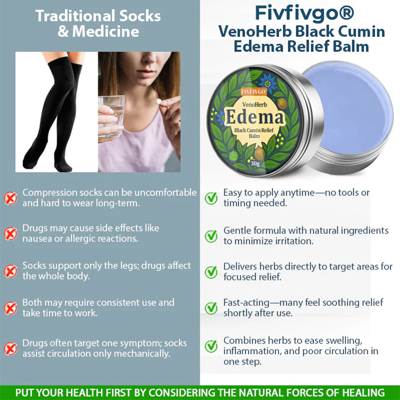 VenoHerb Black Cumin Edema Relief Balm (BUY 1 GET 1 FREE)