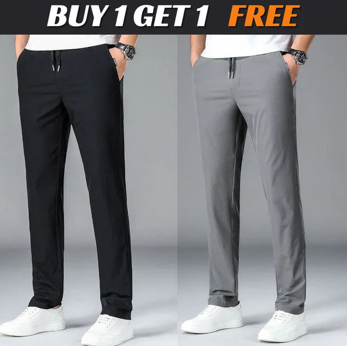 🔥🔥Summer Sale: Men's Elastic Waist Joggers, Stay Cool & Stylish! (Buy 1 Get 1 Free)