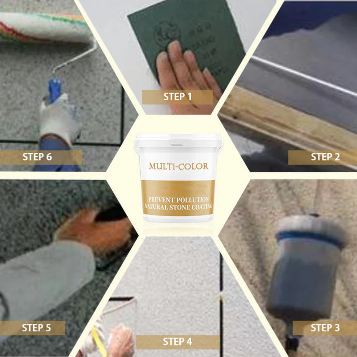 Waterproof Multi-Color Natural Washed Stone Coating (BUY 1 GET 1 FREE)
