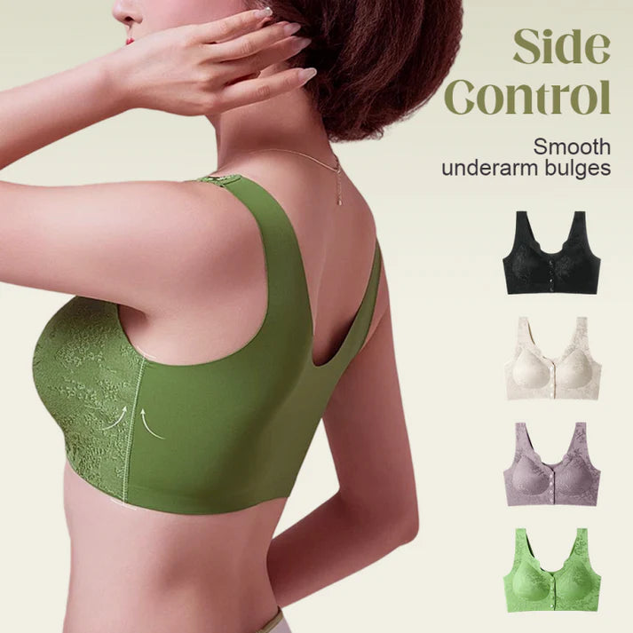 Comfort Front-Clasp & Wire-Free Seamless Bra (Pack Of 3)
